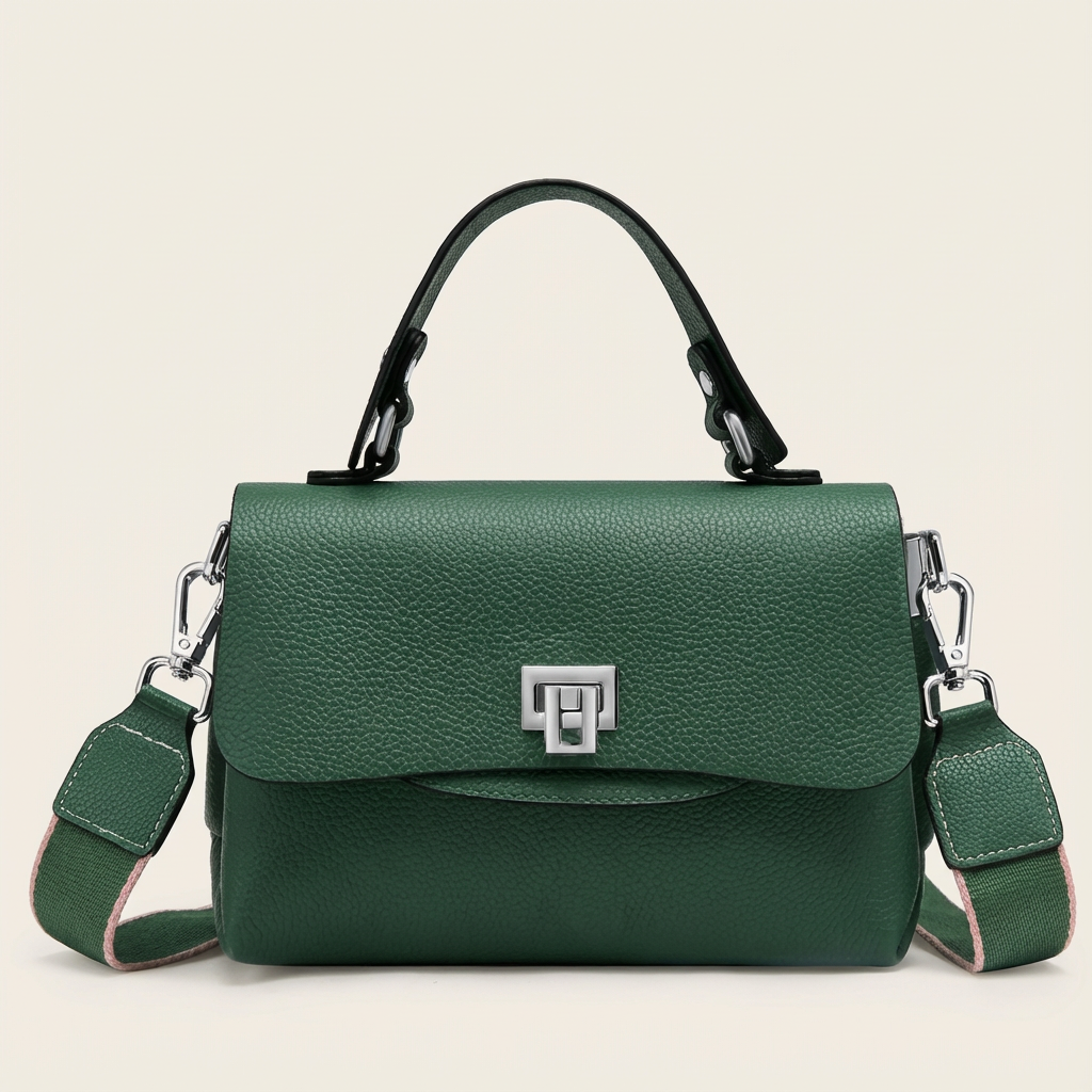 Alvienne Envelope Structured Leather Top Handle - Vellegra