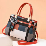 Colorblock Pom Mini Top Handle - VELLEGRA