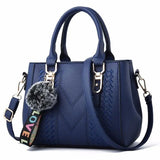 Pom Charm Stitch Panel Mini Tote - VELLEGRA