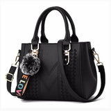 Pom Charm Stitch Panel Mini Tote - VELLEGRA