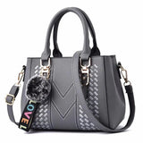 Pom Charm Stitch Panel Mini Tote - VELLEGRA