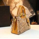 Floral Carved Leather Tote for Elegant Daily Wear