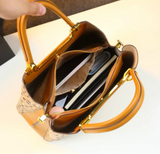 Floral Carved Leather Tote for Elegant Daily Wear