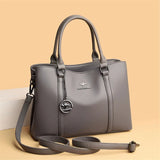 Sculpted Pendant Shoulder Tote - VELLEGRA