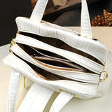 Melvara Lace Croc Boston Bag
