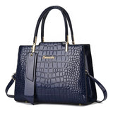 Serenova Luxe Croco-Print Tote Bag - VELLEGRA