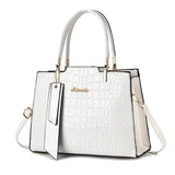 Serenova Luxe Croco-Print Tote Bag - VELLEGRA