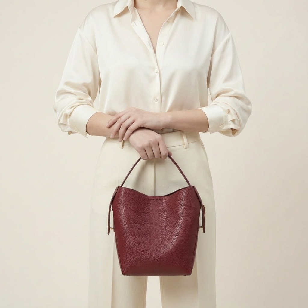 The Solenne Bucket Bag - Vellegra