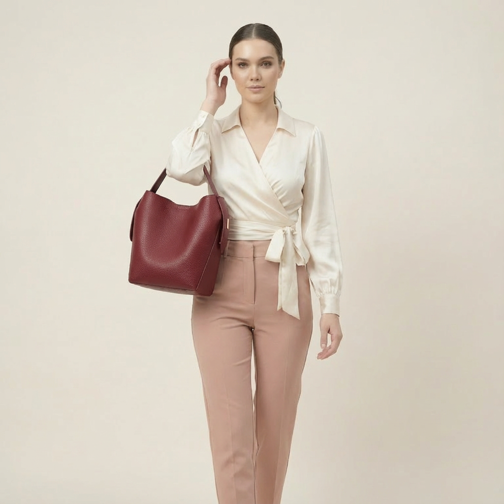 The Solenne Bucket Bag - Vellegra