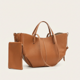 Vellegra Atria Casual Leather Tote - Vellegra