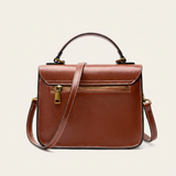 Vellegra Eldara Genuine Leather Top-Handle Crossbody Bag - Vellegra