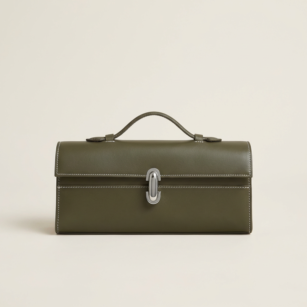 Vellegra Eloria Leather Baguette Bag - Vellegra