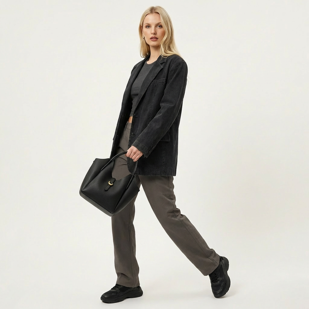 Vellegra Lyra Leather Bucket Bag - Vellegra