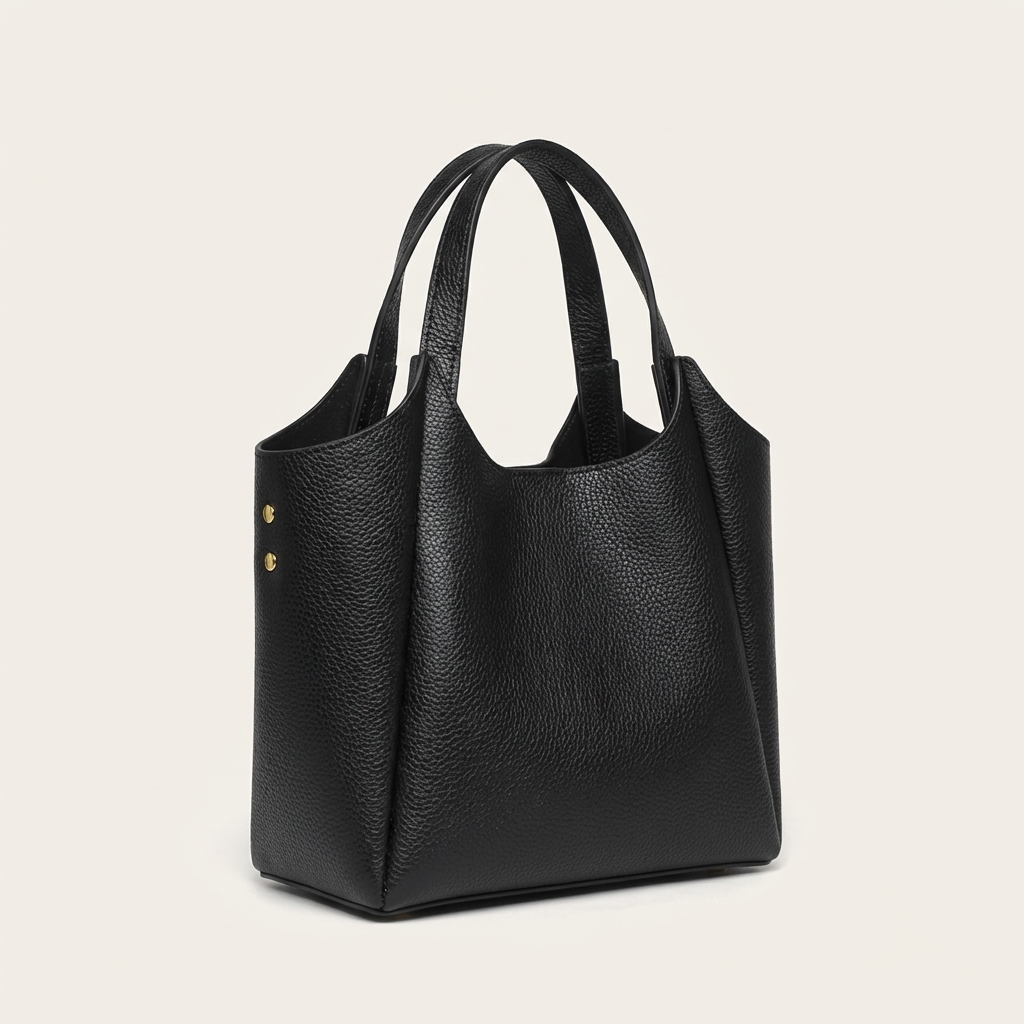 Vellegra Lyra Leather Bucket Bag - Vellegra