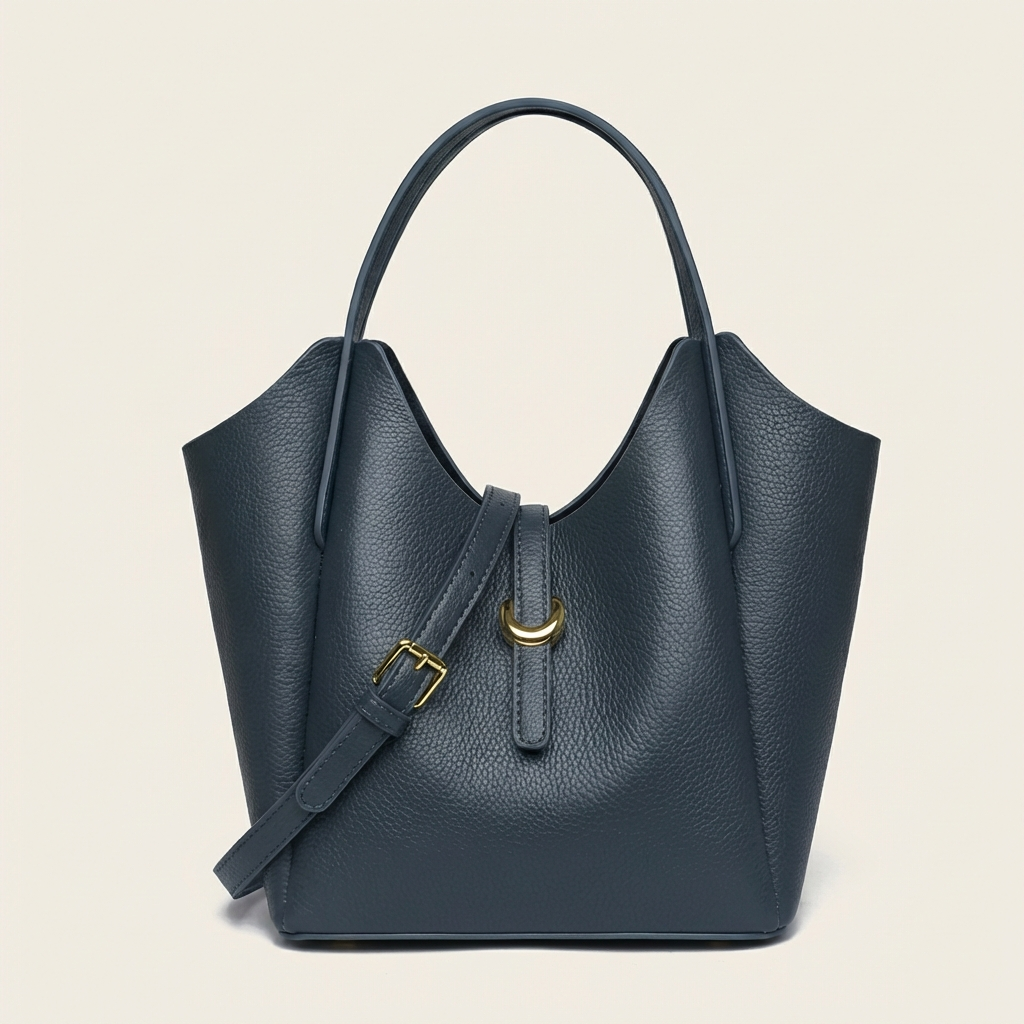 Vellegra Lyra Leather Bucket Bag - Vellegra