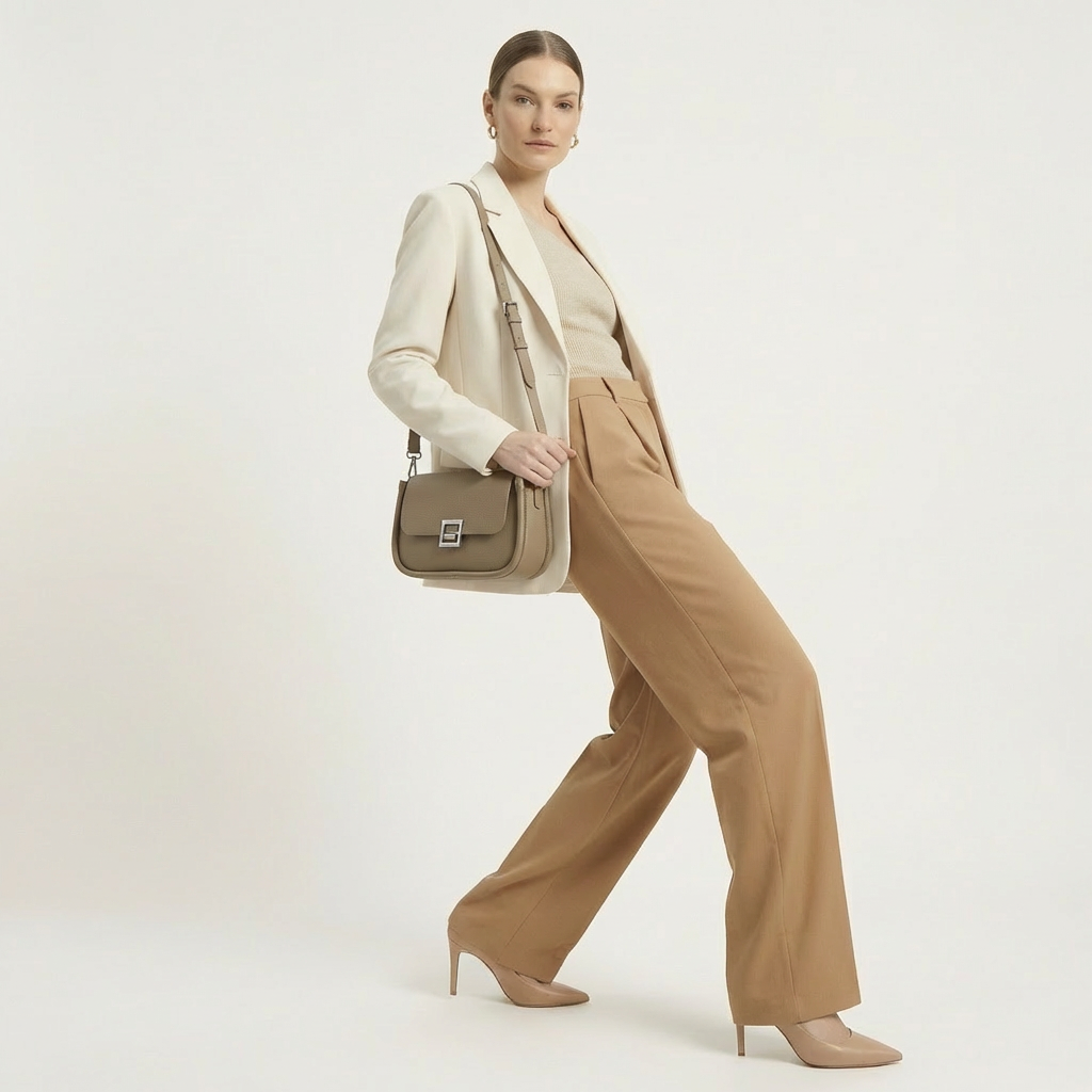 Vellegra Seren Envelope Leather Crossbody Bag - Vellegra