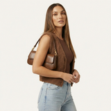 Vellegra Arin Leather Baguette Shoulder Bag