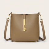 Vellegra Elin Leather Bucket Crossbody Bag