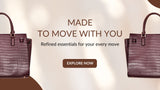 Vellegra homepage banner showcasing curated women’s handbags and accessories, designed for modern elegance, effortless style, and everyday confidence.
